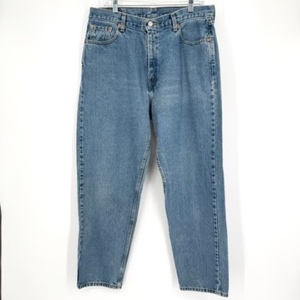 Vintage Y2K Levis 560 Loose Fit Straight Leg Jeans High Rise Blue Cotton‎ 16 S